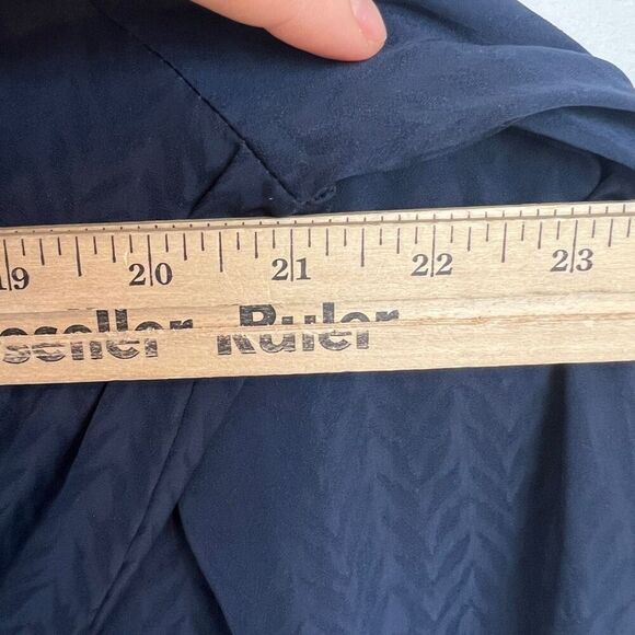 Ghospell Women's Large Colorblock Blue Peach Long Sleeve Maxi Dress Peasant Chic - Picture 8 of 15